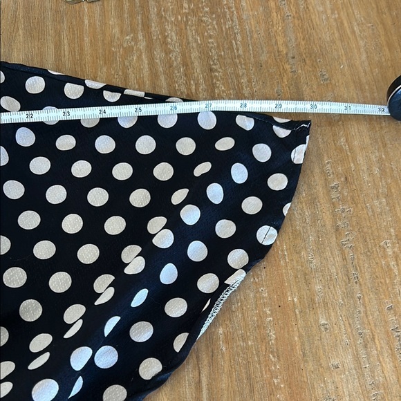 Black and Creamy/White Polka Dot Romper - Picture 4 of 6